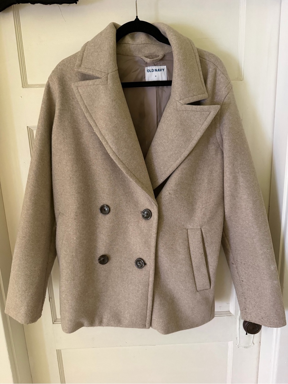 Old Navy Beige Pea Coat